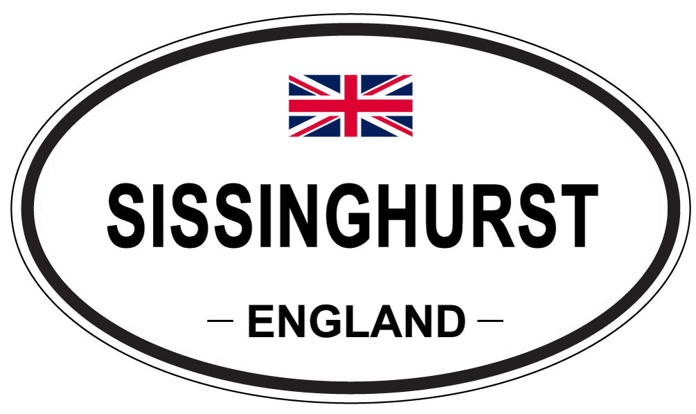 SISSINGHURST, ENGLAND - Oval Sticker