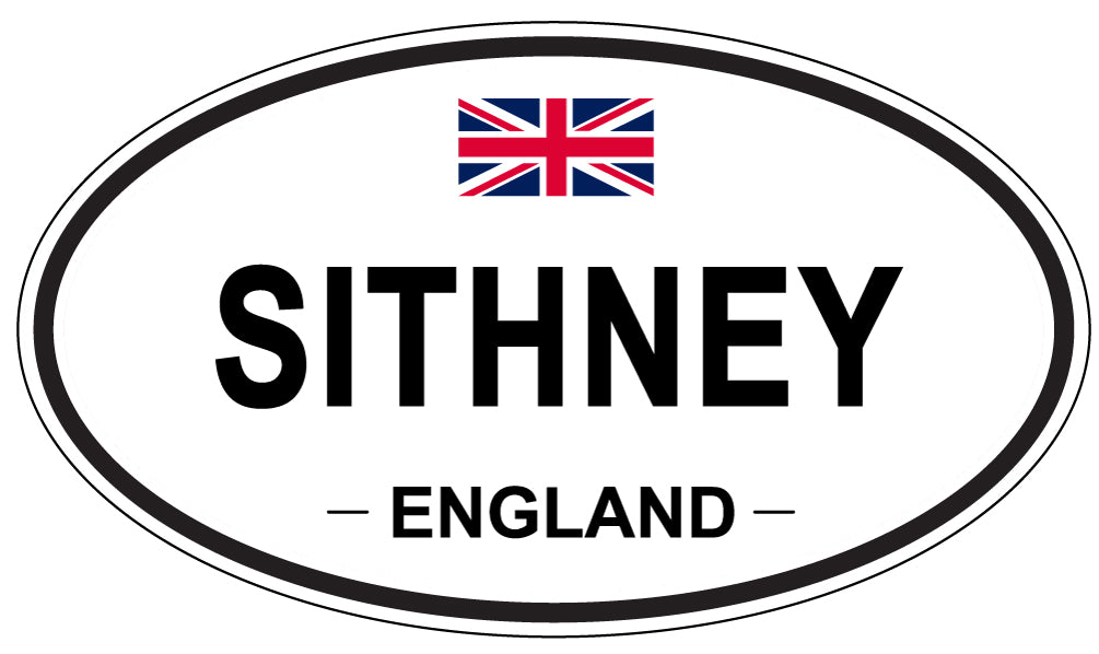 SITHNEY, ENGLAND - Oval Sticker