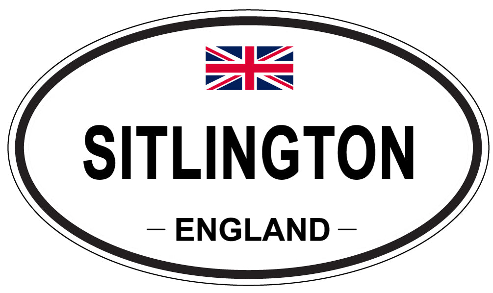 SITLINGTON, ENGLAND - Oval Sticker