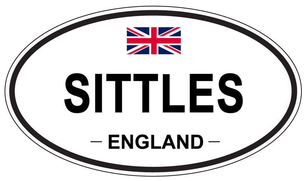 SITTLES, ENGLAND - Oval Sticker