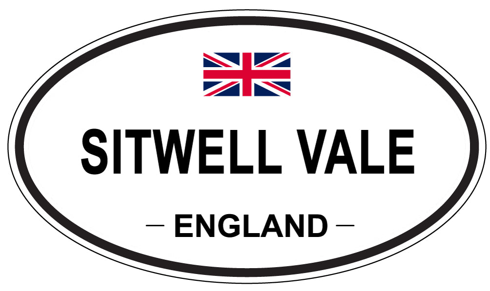 SITWELL VALE, ENGLAND - Oval Sticker