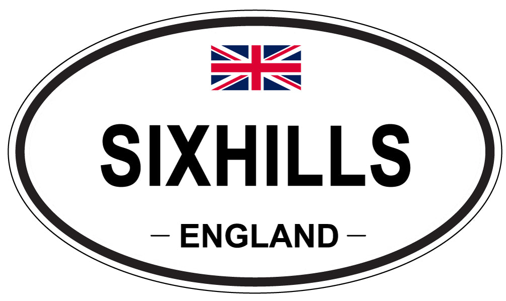SIXHILLS, ENGLAND - Oval Sticker