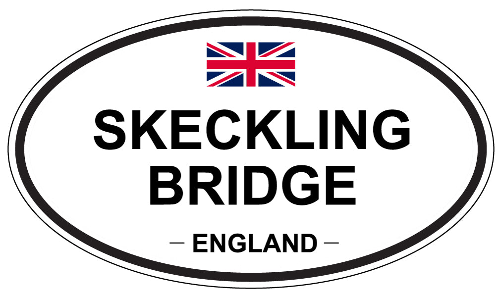 SKECKLING BRIDGE, ENGLAND - Oval Sticker