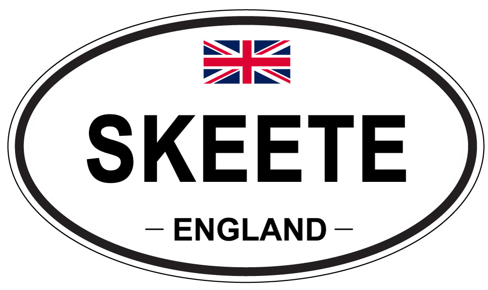 SKEETE, ENGLAND - Oval Sticker