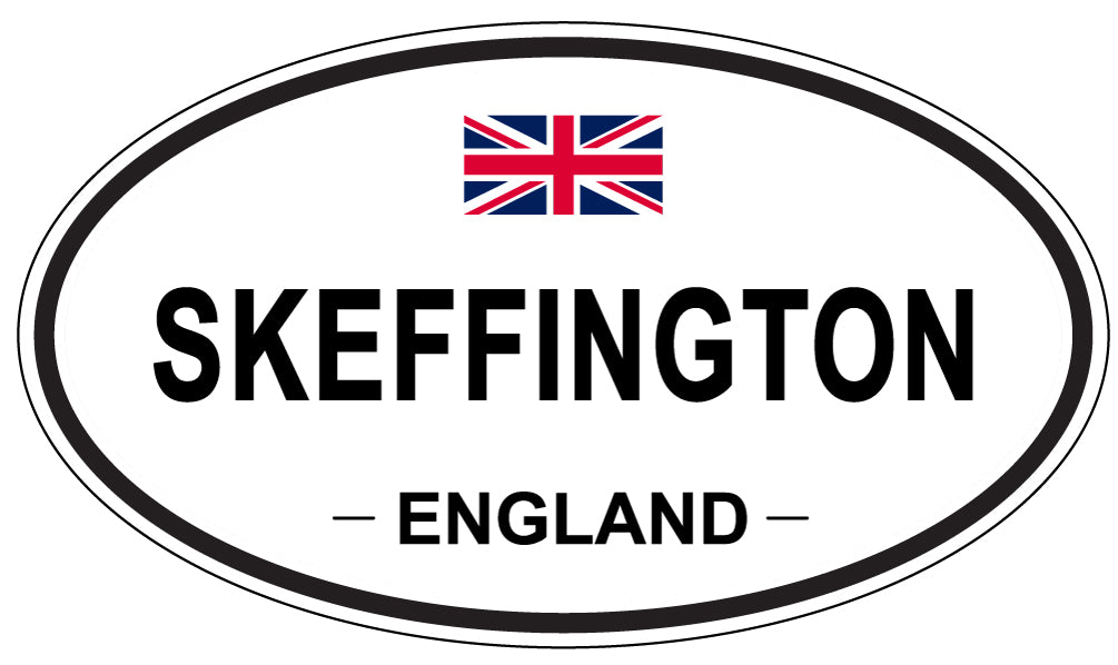SKEFFINGTON, ENGLAND - Oval Sticker