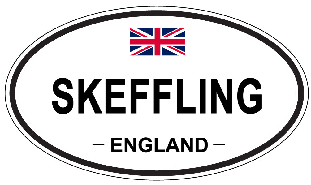 SKEFFLING, ENGLAND - Oval Sticker
