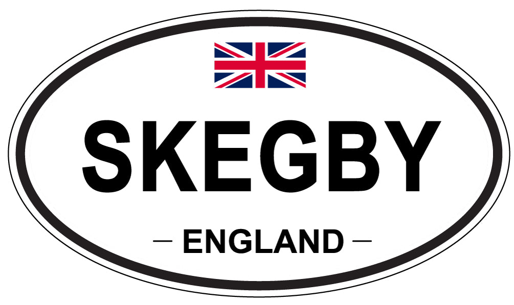 SKEGBY, ENGLAND - Oval Sticker