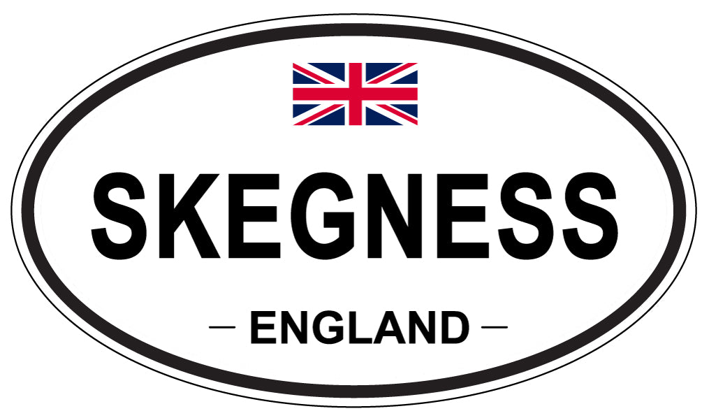 SKEGNESS, ENGLAND - Oval Sticker