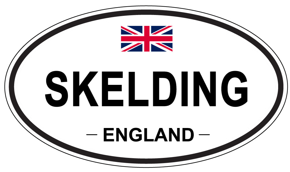 SKELDING, ENGLAND - Oval Sticker