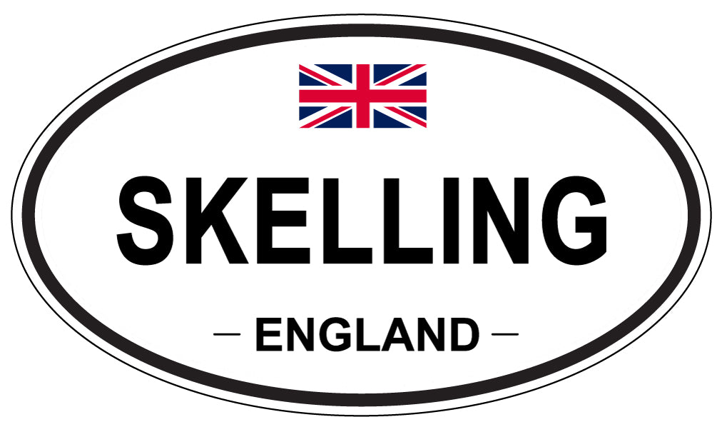 SKELLING, ENGLAND - Oval Sticker