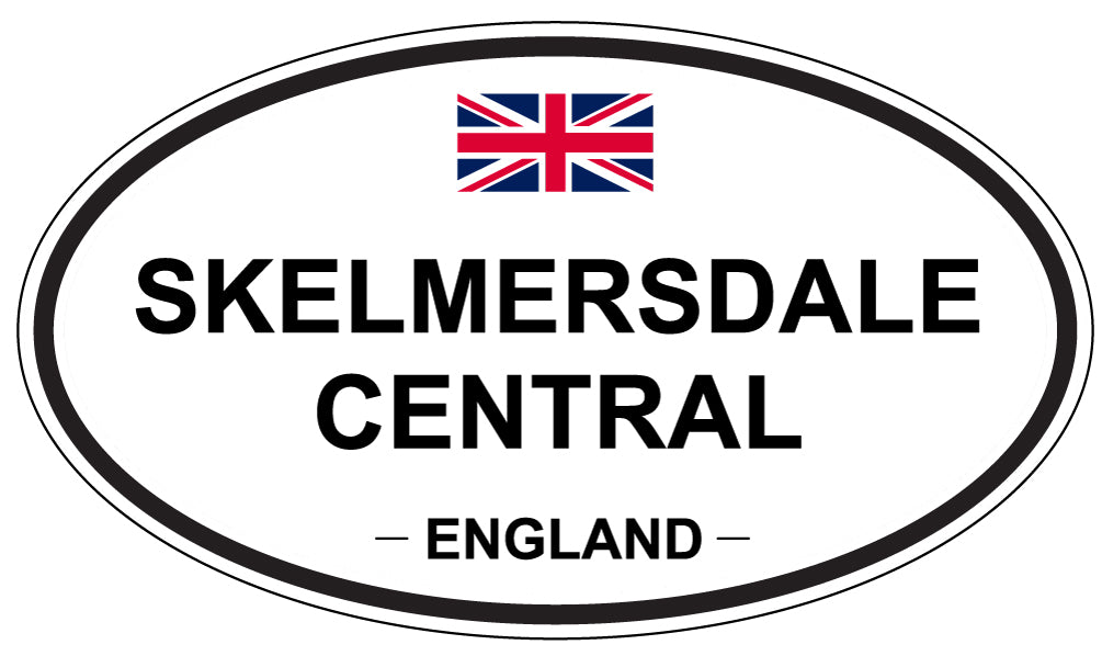 SKELMERSDALE CENTRAL, ENGLAND - Oval Sticker