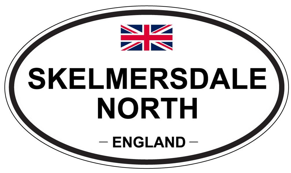 SKELMERSDALE NORTH, ENGLAND - Oval Sticker