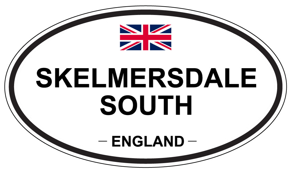 SKELMERSDALE SOUTH, ENGLAND - Oval Sticker