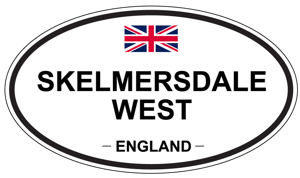 SKELMERSDALE WEST, ENGLAND - Oval Sticker