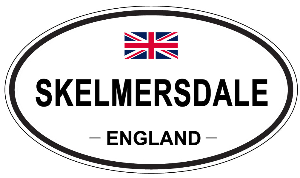 SKELMERSDALE, ENGLAND - Oval Sticker