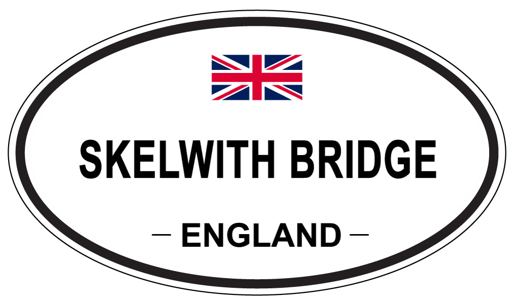 SKELWITH BRIDGE, ENGLAND - Oval Sticker
