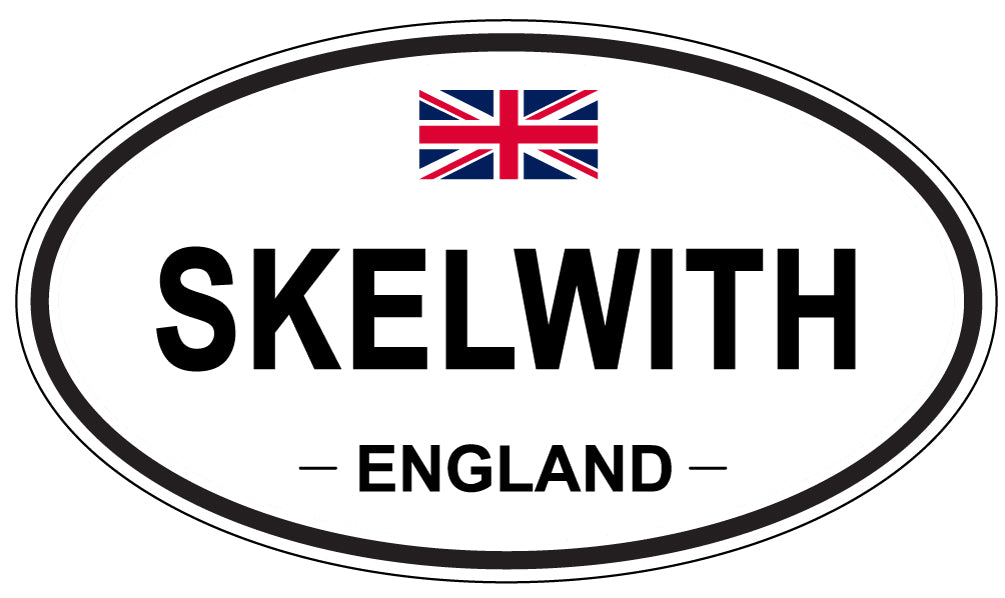 SKELWITH, ENGLAND - Oval Sticker