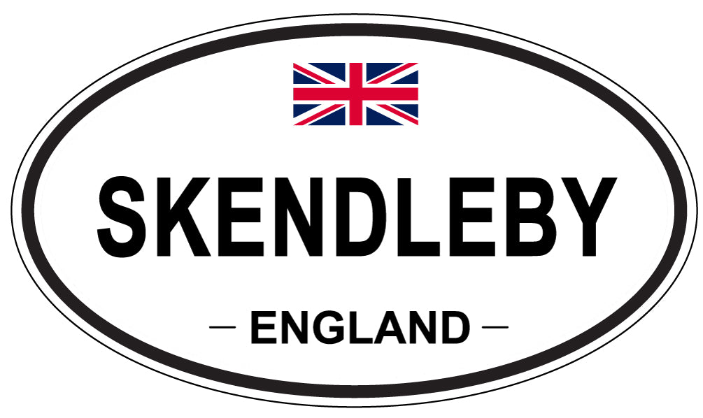 SKENDLEBY, ENGLAND - Oval Sticker