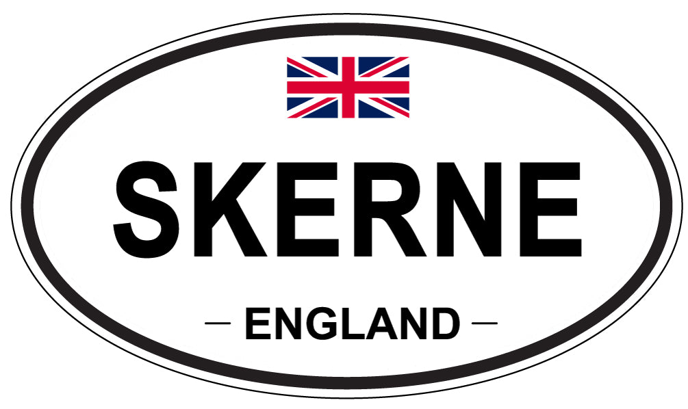 SKERNE, ENGLAND - Oval Sticker