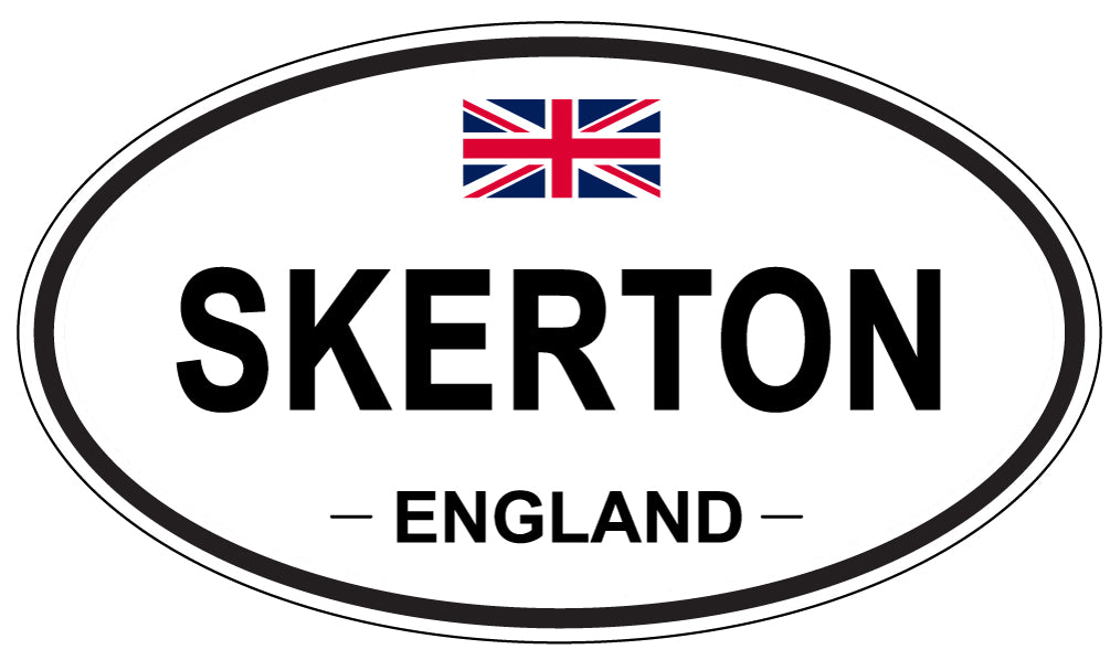 SKERTON, ENGLAND - Oval Sticker