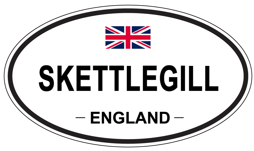 SKETTLEGILL, ENGLAND - Oval Sticker