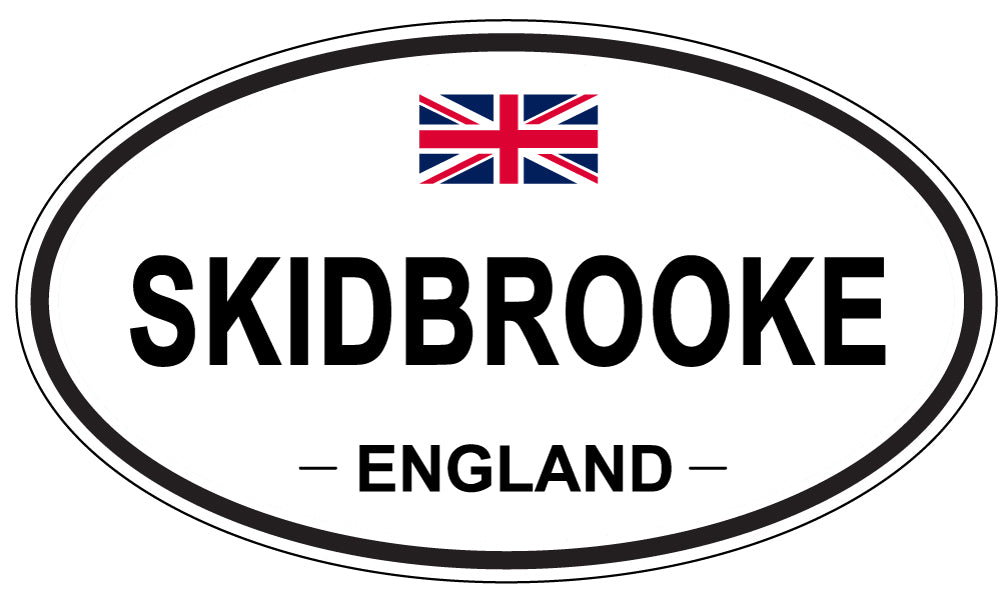 SKIDBROOKE, ENGLAND - Oval Sticker