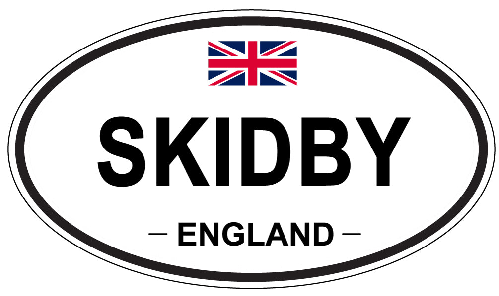 SKIDBY, ENGLAND - Oval Sticker