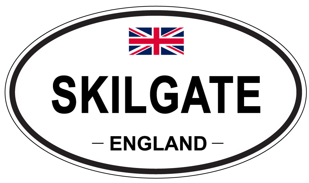 SKILGATE, ENGLAND - Oval Sticker