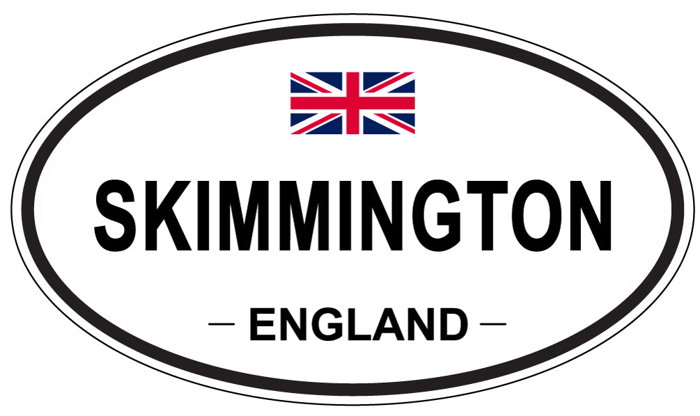 SKIMMINGTON, ENGLAND - Oval Sticker