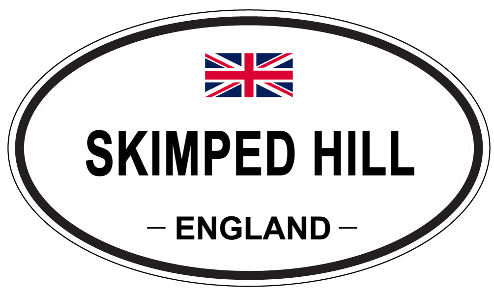 SKIMPED HILL, ENGLAND - Oval Sticker