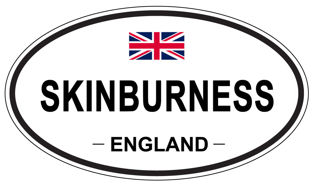 SKINBURNESS, ENGLAND - Oval Sticker