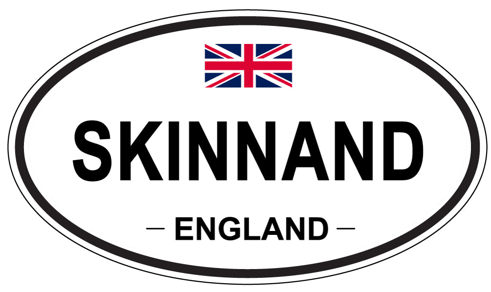 SKINNAND, ENGLAND - Oval Sticker