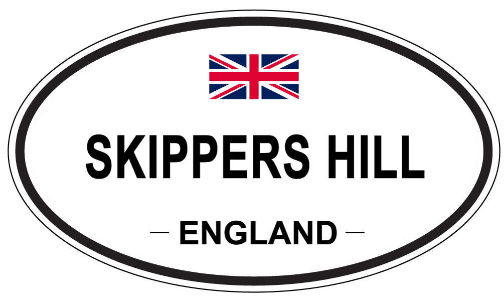 SKIPPERS HILL, ENGLAND - Oval Sticker