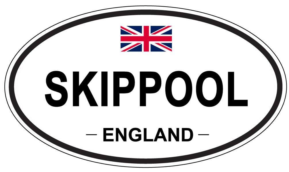 SKIPPOOL, ENGLAND - Oval Sticker