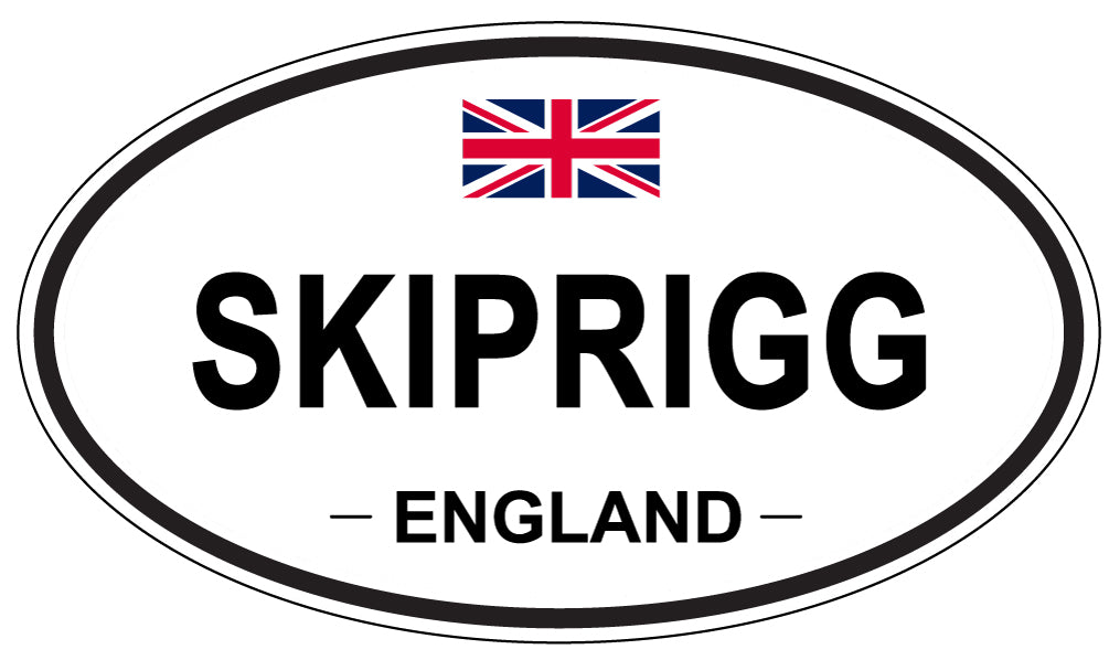 SKIPRIGG, ENGLAND - Oval Sticker