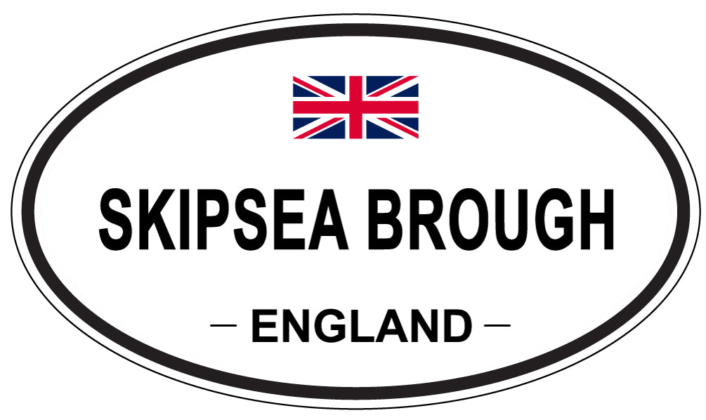 SKIPSEA BROUGH, ENGLAND - Oval Sticker