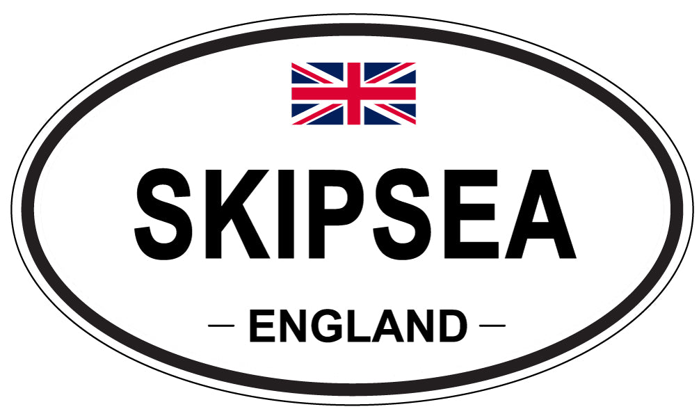 SKIPSEA, ENGLAND - Oval Sticker
