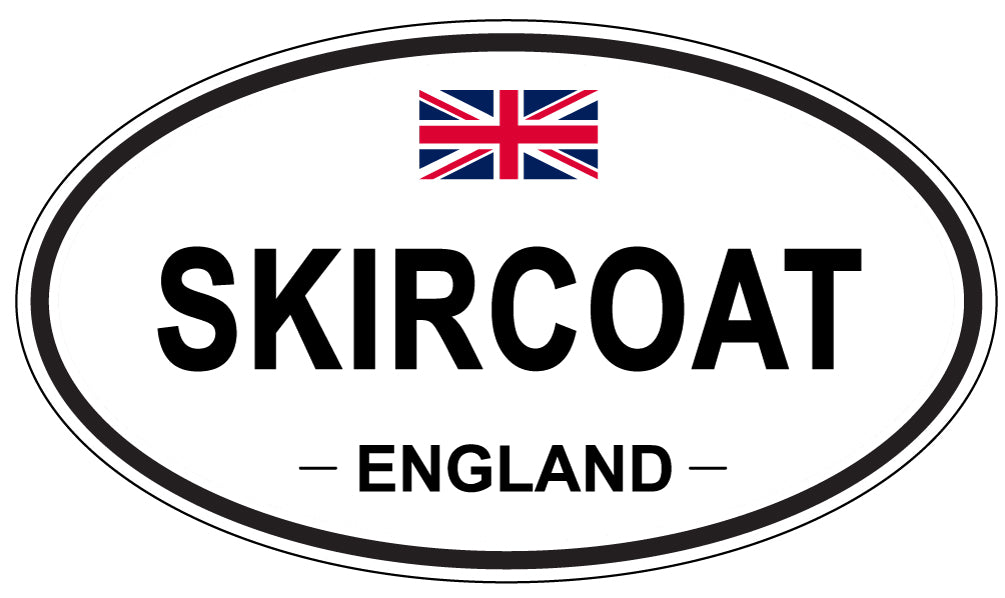 SKIRCOAT, ENGLAND - Oval Sticker