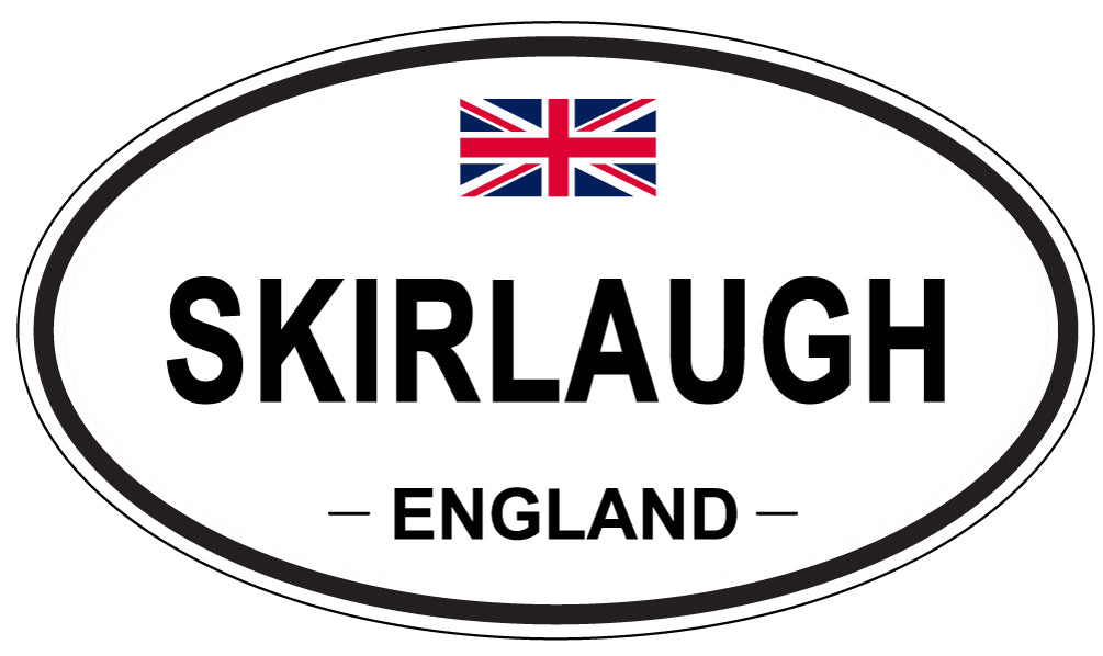 SKIRLAUGH, ENGLAND - Oval Sticker