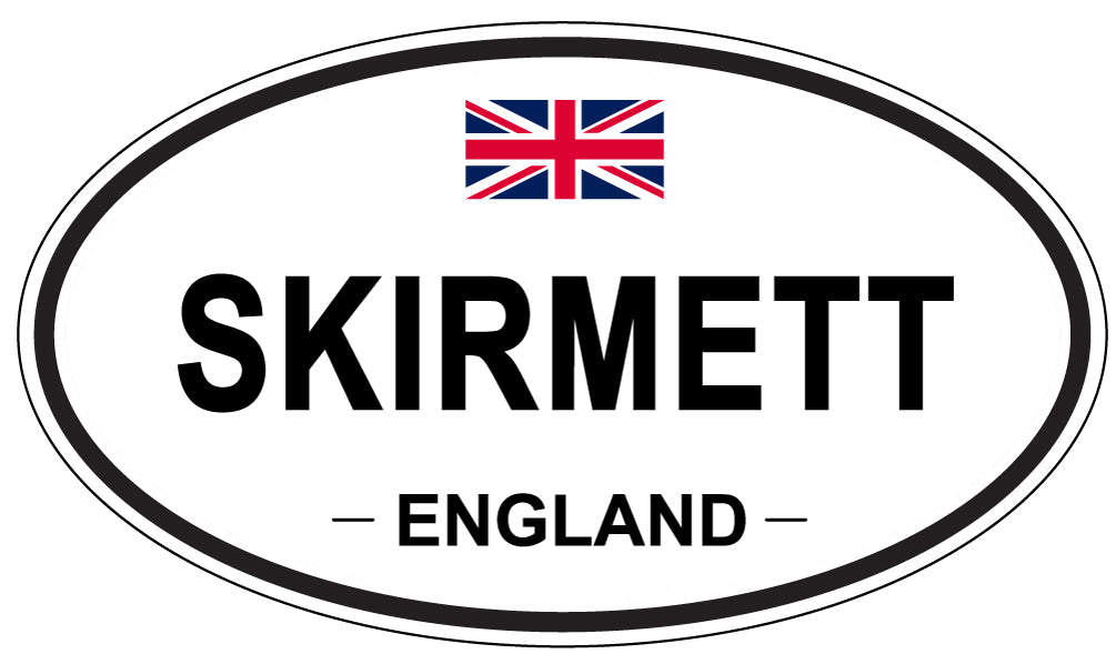 SKIRMETT, ENGLAND - Oval Sticker