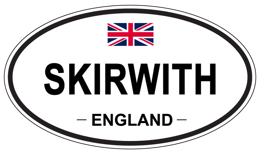 SKIRWITH, ENGLAND - Oval Sticker