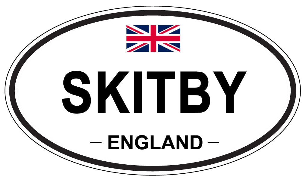 SKITBY, ENGLAND - Oval Sticker