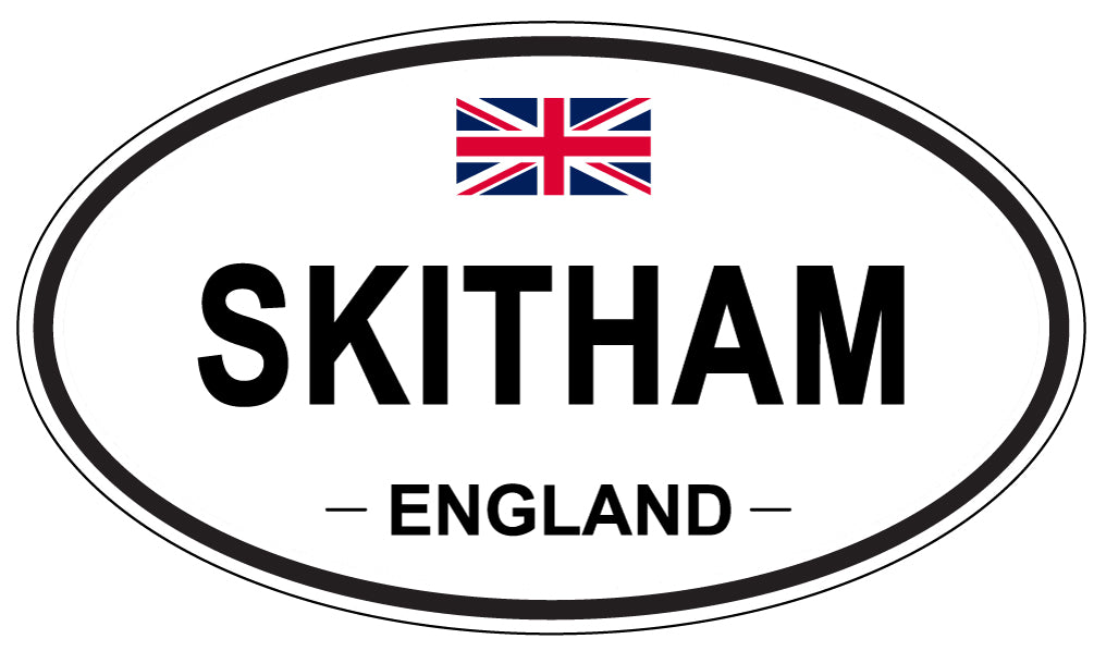 SKITHAM, ENGLAND - Oval Sticker
