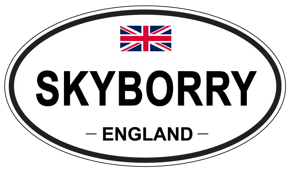 SKYBORRY, ENGLAND - Oval Sticker