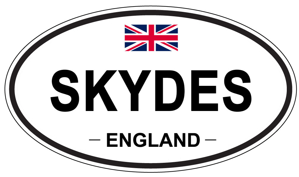 SKYDES, ENGLAND - Oval Sticker