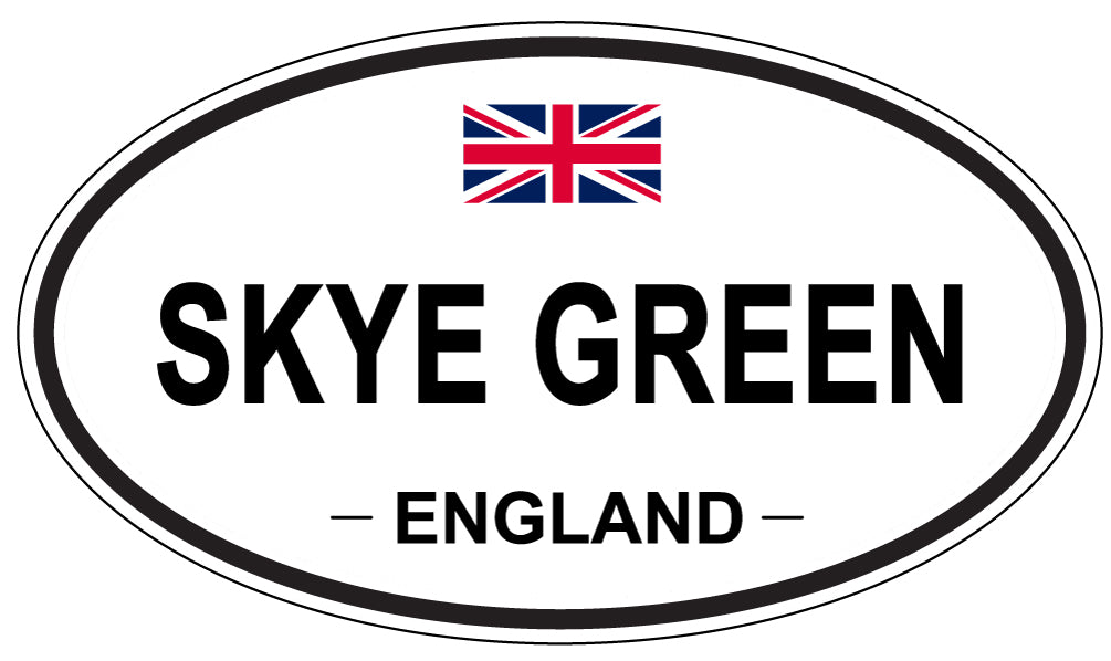 SKYE GREEN, ENGLAND - Oval Sticker