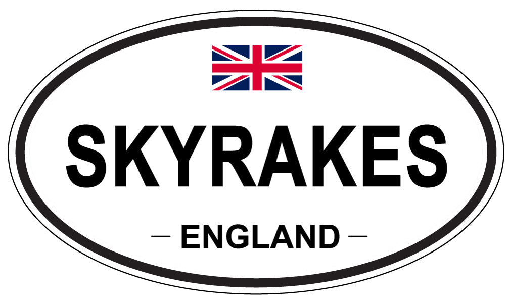 SKYRAKES, ENGLAND - Oval Sticker