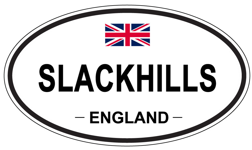SLACKHILLS, ENGLAND - Oval Sticker