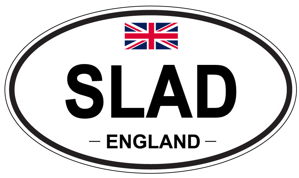 SLAD, ENGLAND - Oval Sticker