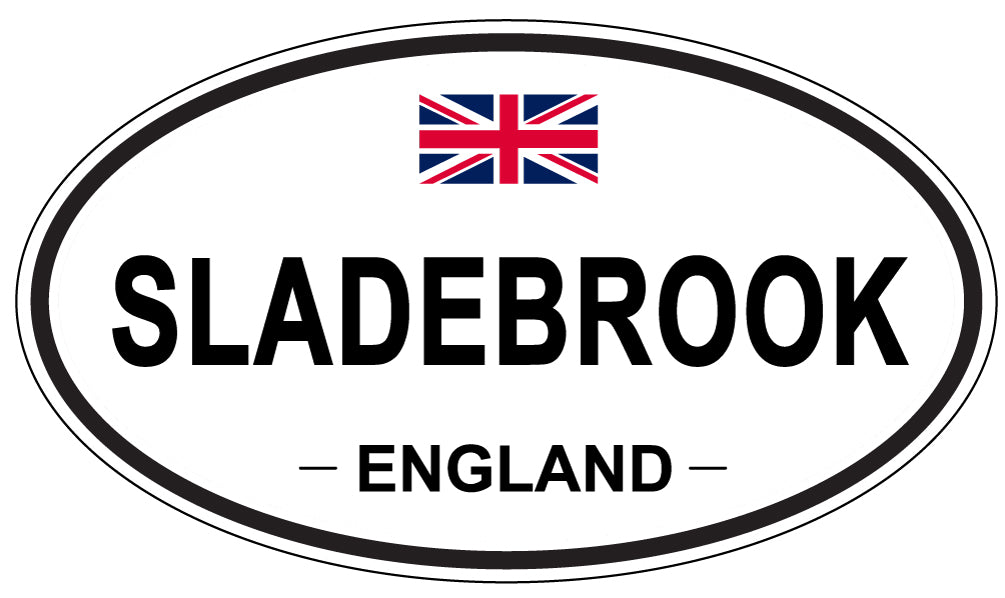 SLADEBROOK, ENGLAND - Oval Sticker